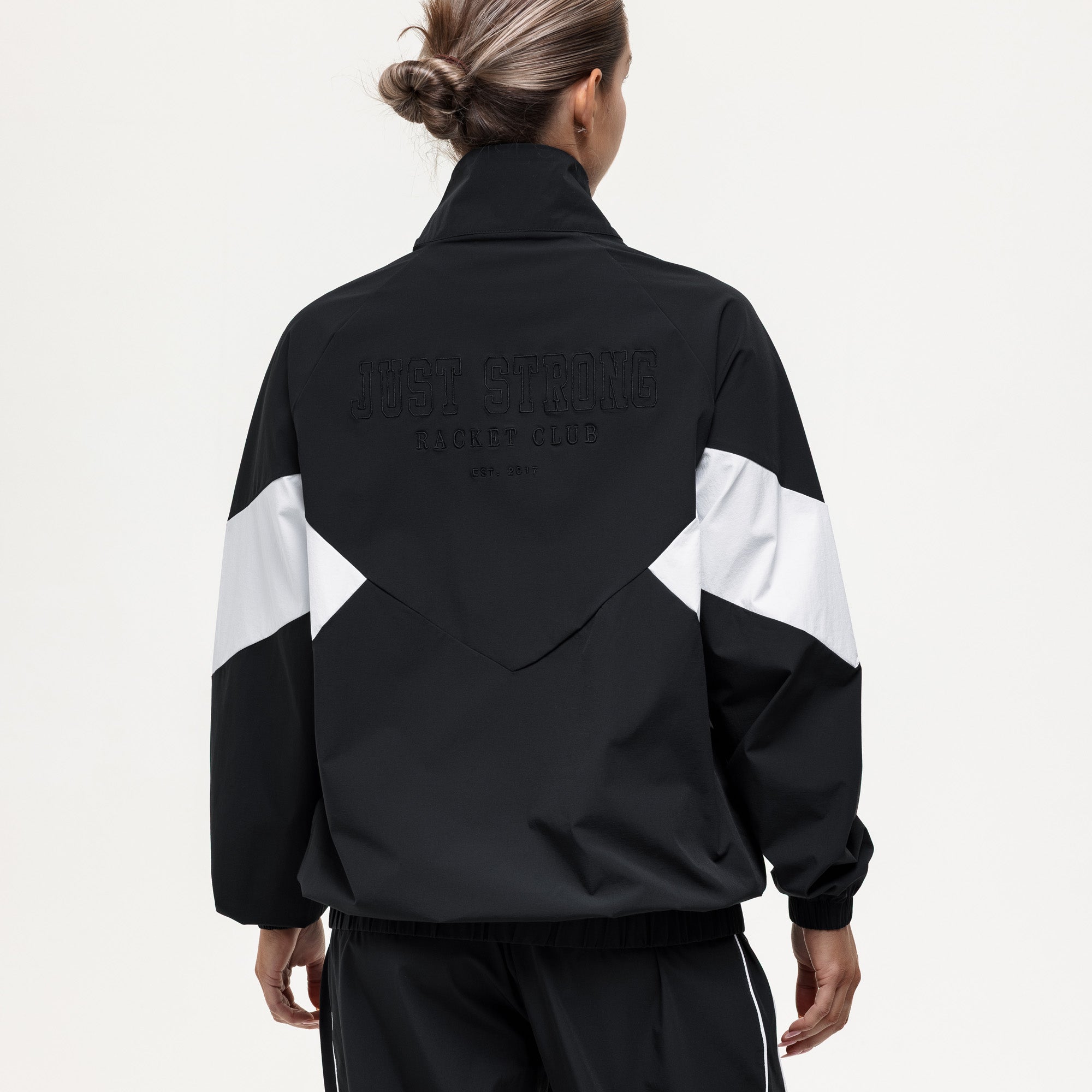 Courtside Track Jacket - Black/White