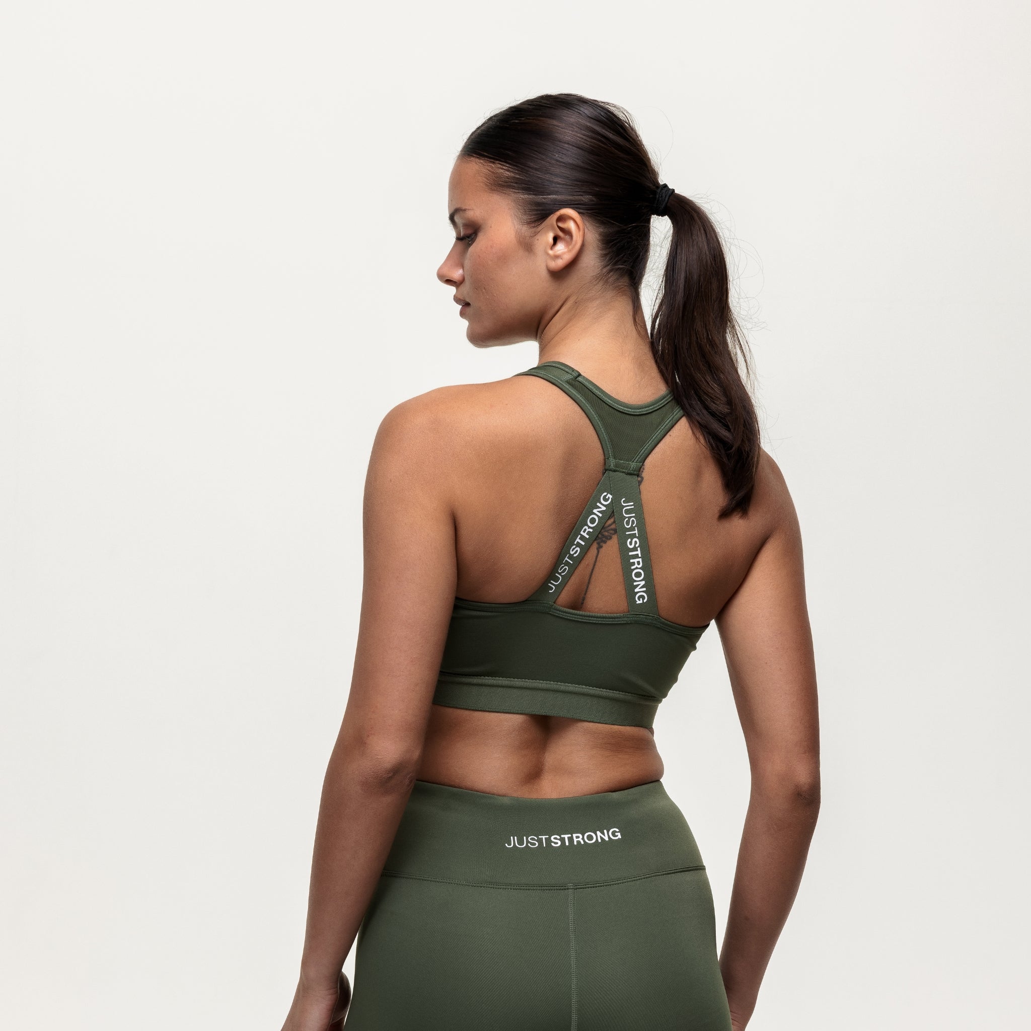 Motion Medium Support Bra - Khaki
