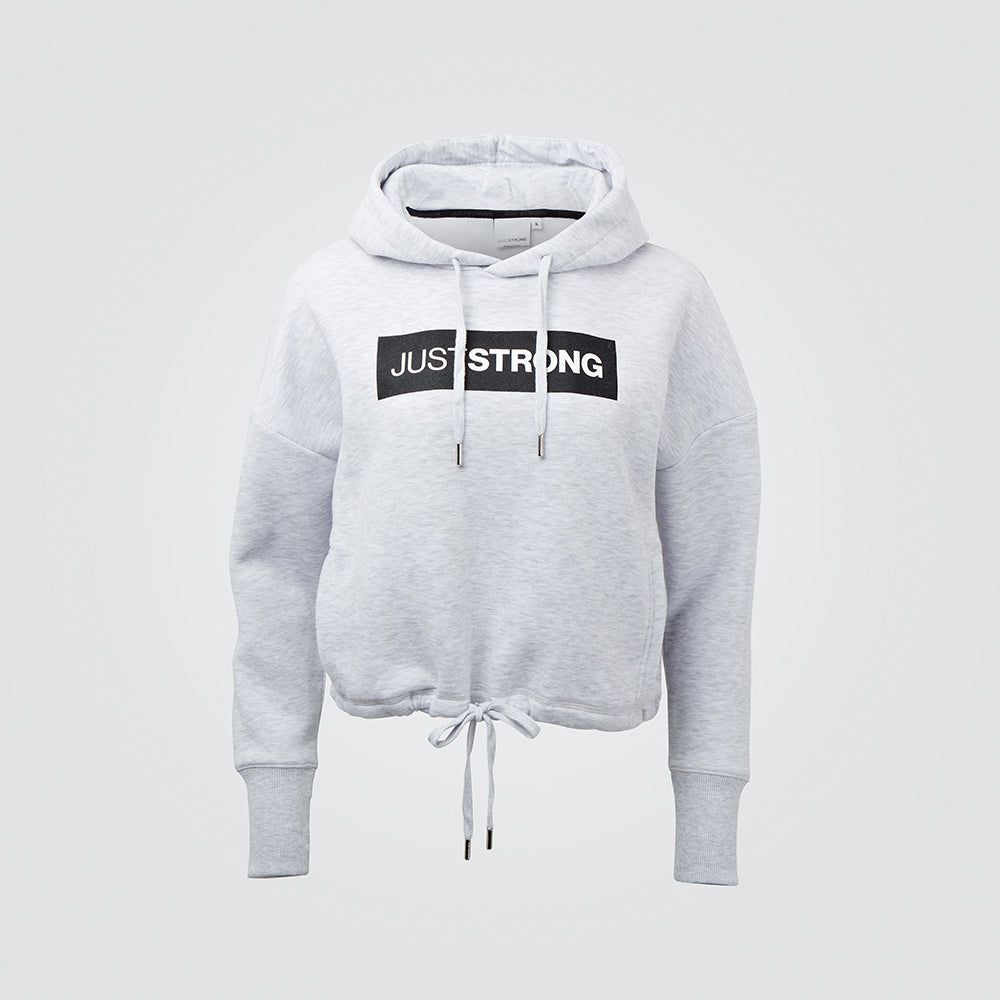 Polar Marl Relax Cropped Hoodie