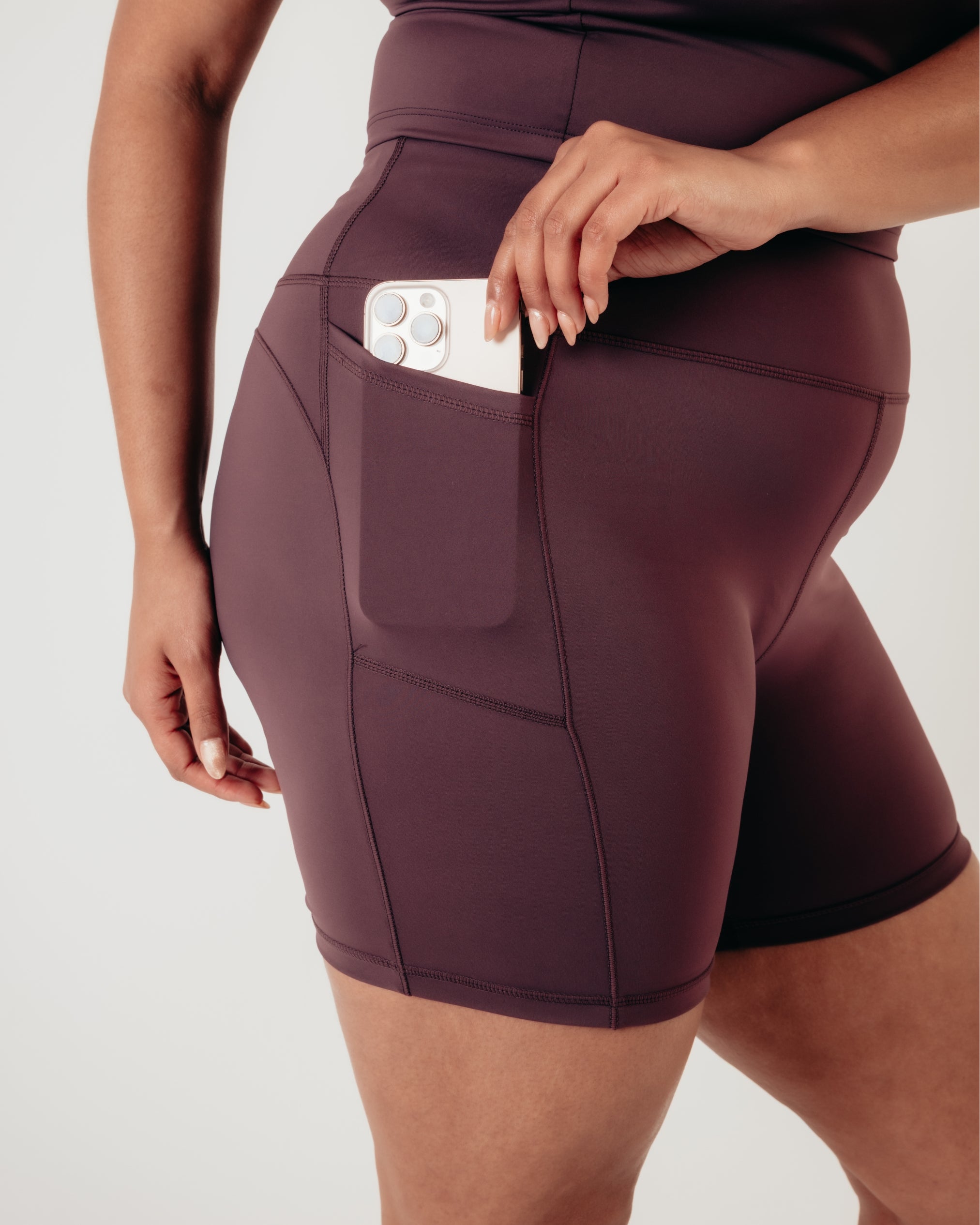 Power Performance Shorts - Burgundy