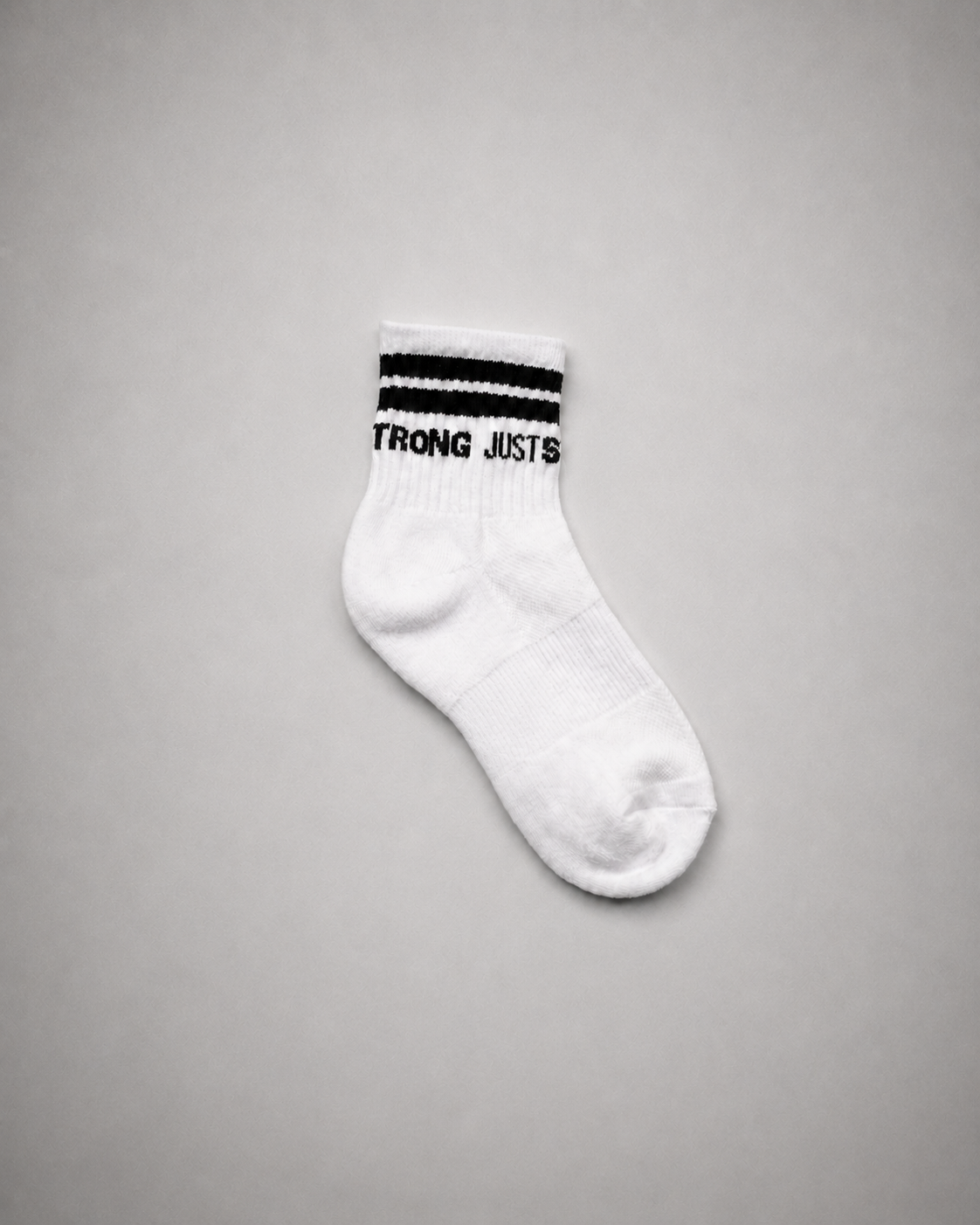 JUSTSTRONG CREW SOCK - White (PACK OF 3)