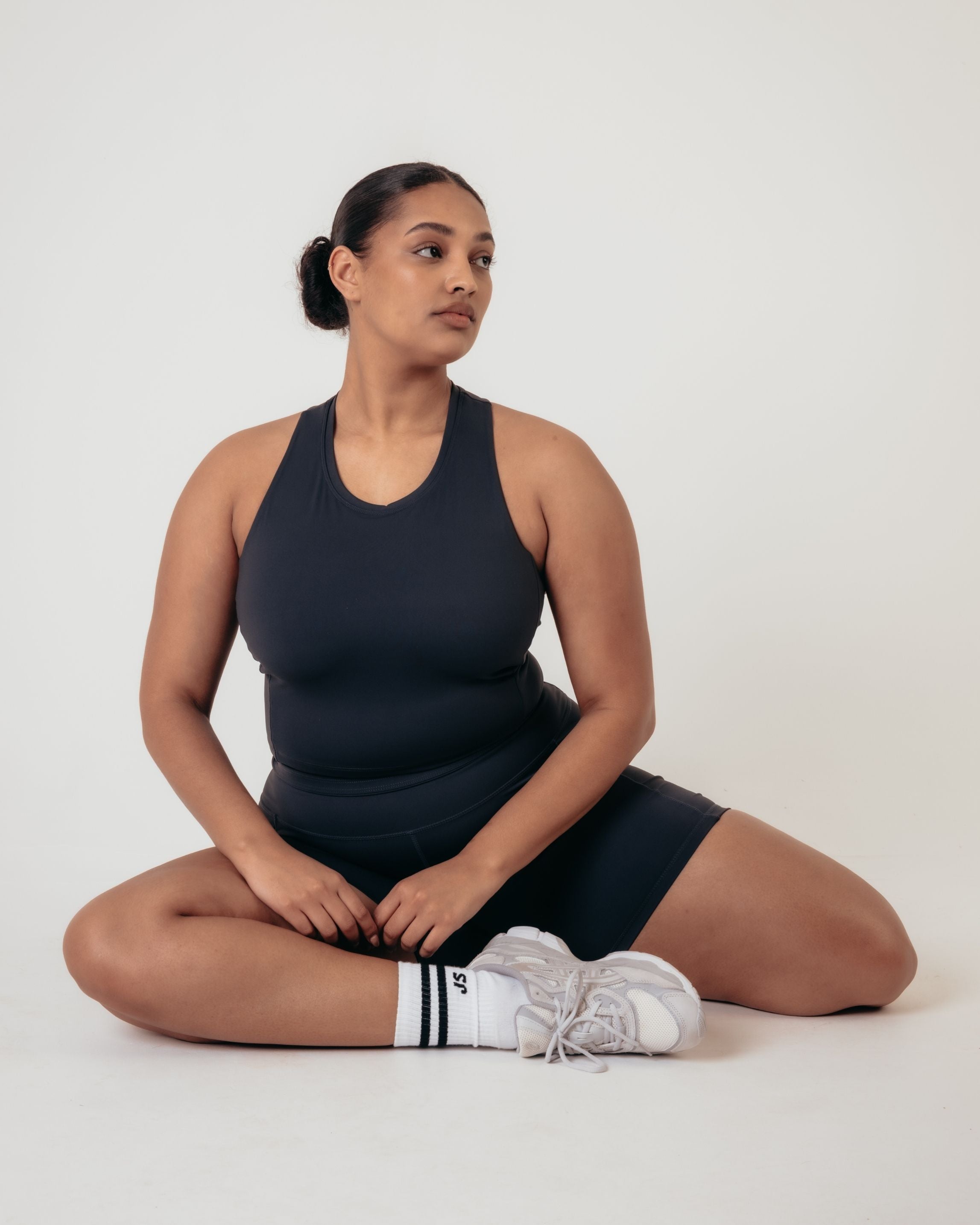 Training Crop Tank - Washed Black