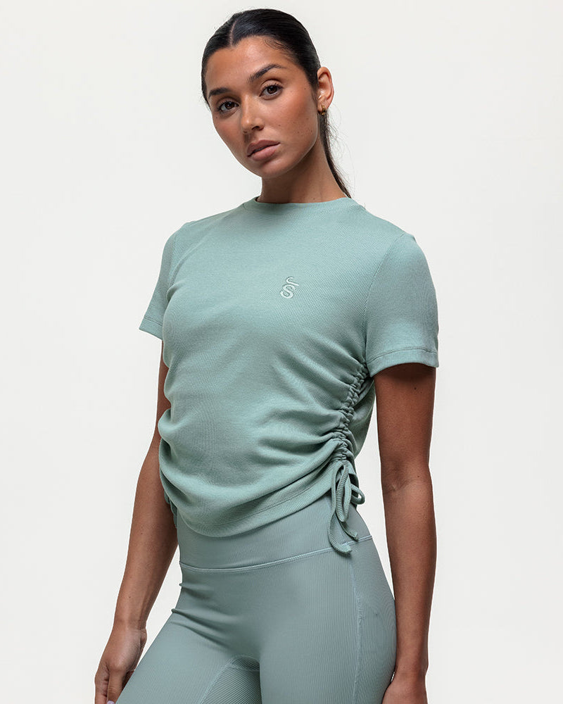 Shanti Ruched Tee - Seamoss