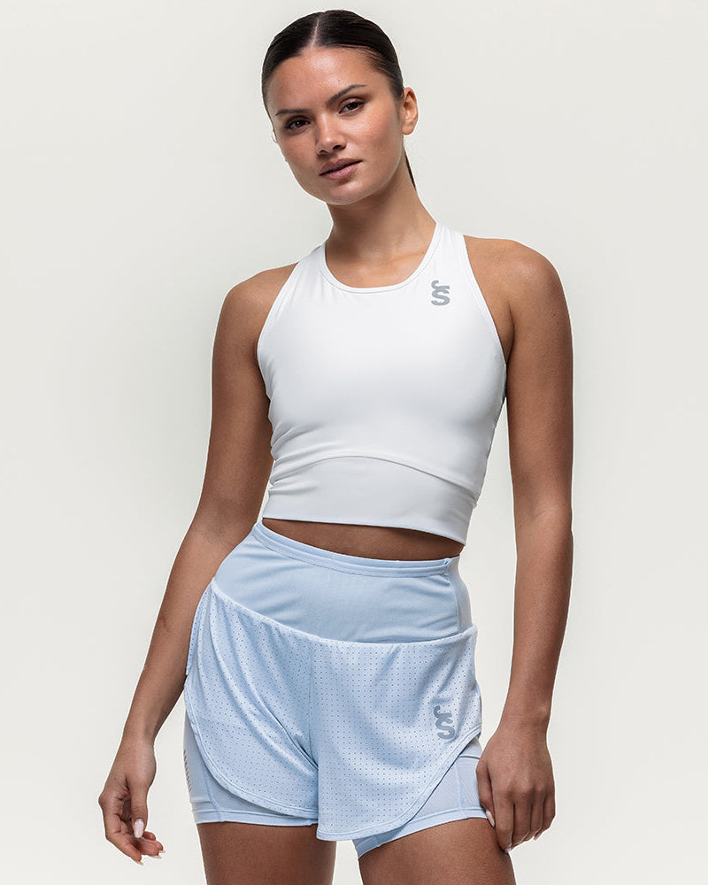 Swift Crop Run Vest - Optic White