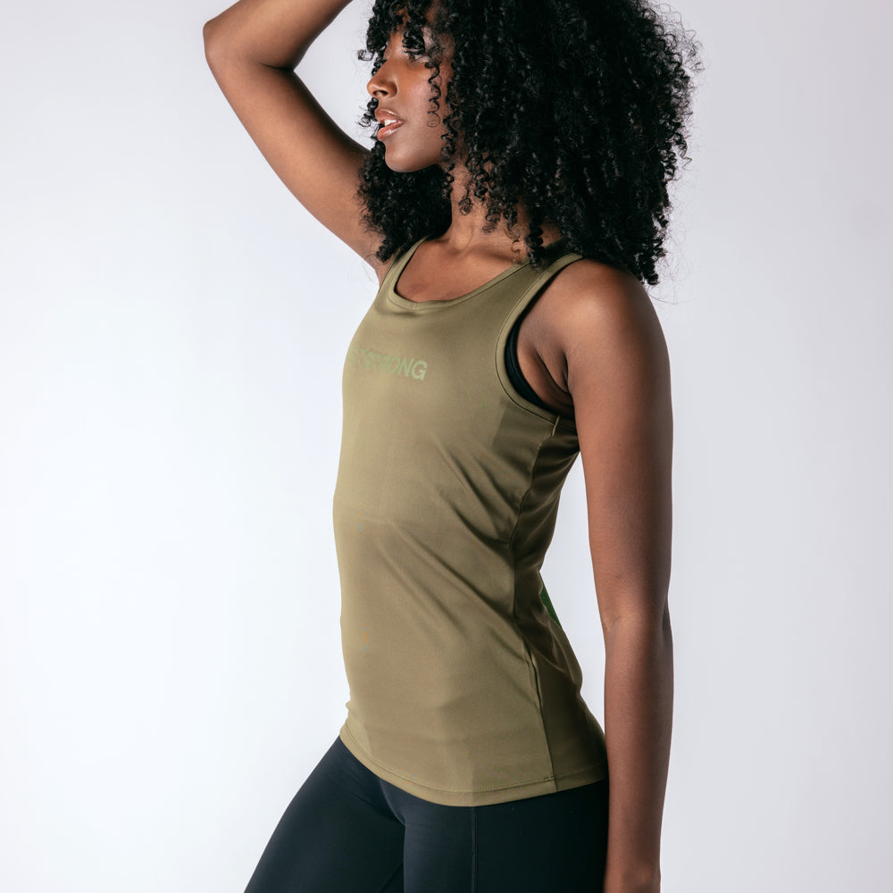 Workout Tank - Military Green