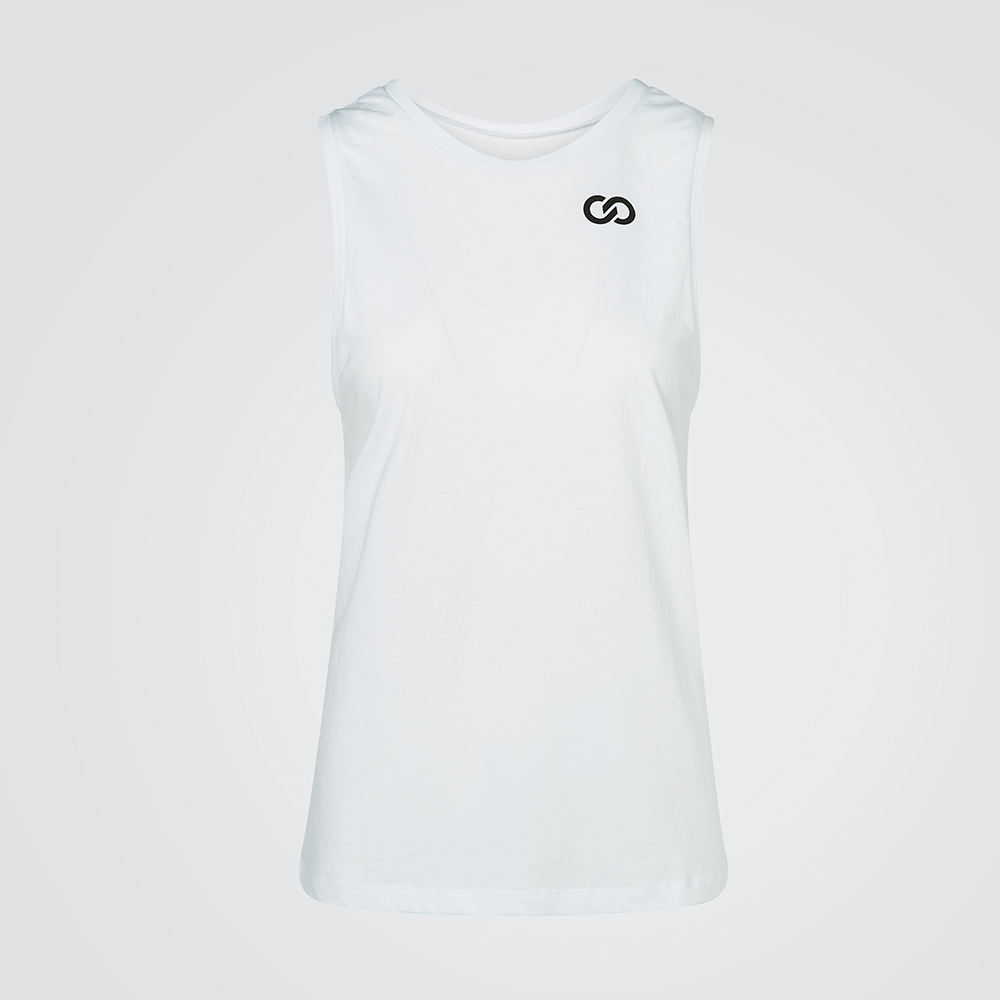 White Athletic Lift Your Game Tank